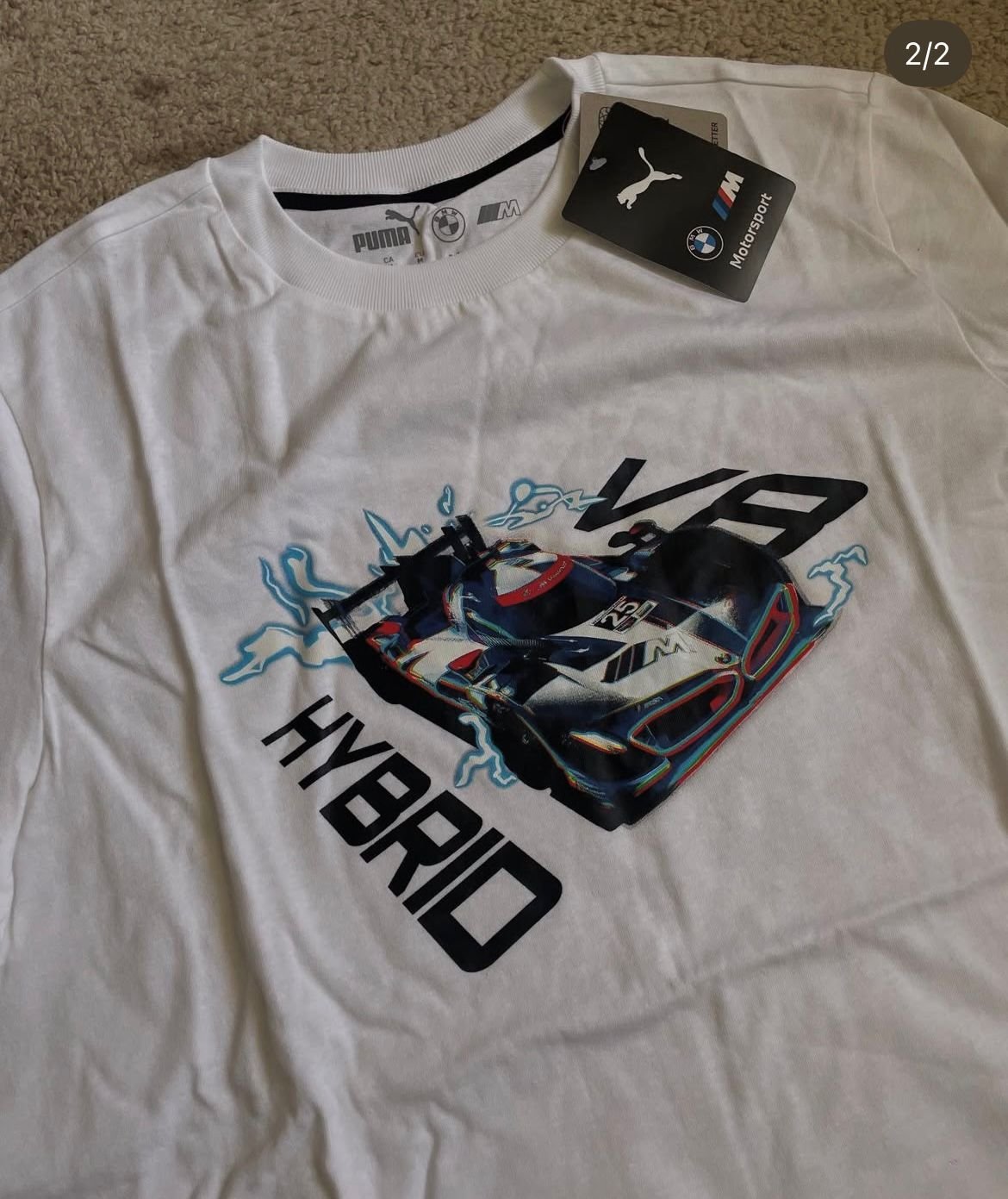 Polera Puma BMW Motorsport V8 Blanco