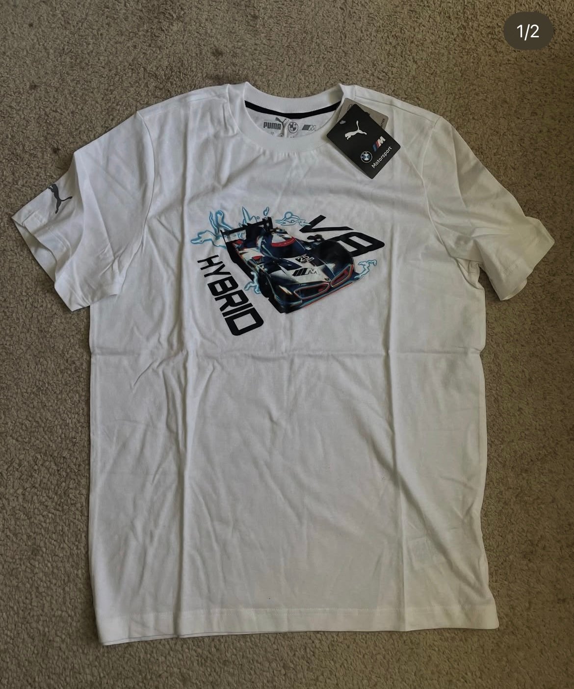 Polera Puma BMW Motorsport V8 Blanco