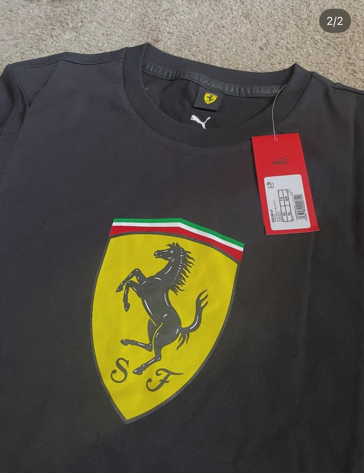Polera Puma Ferrari Negro