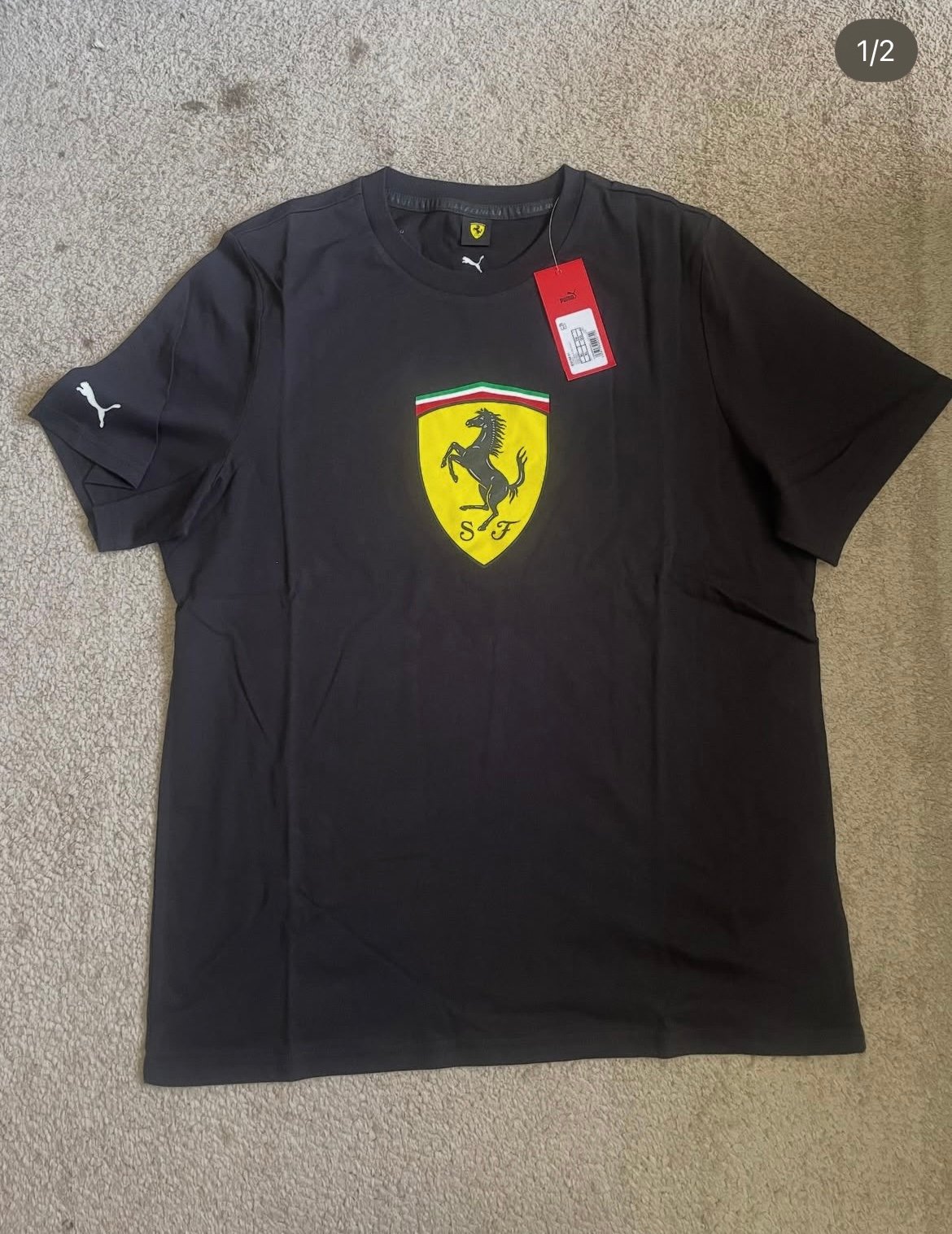 Polera Puma Ferrari Negro