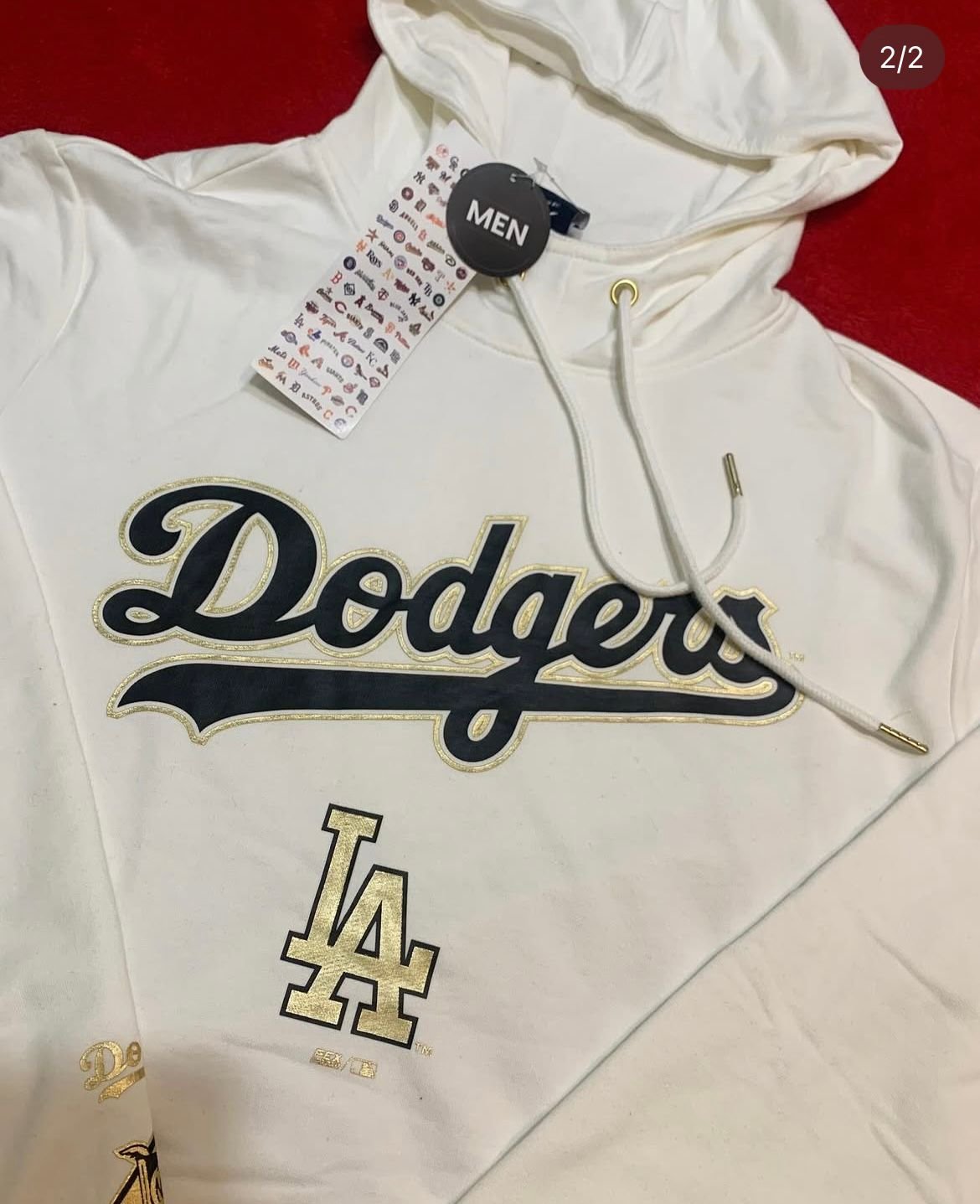 Poleron MLB LA Dodgers Blanco