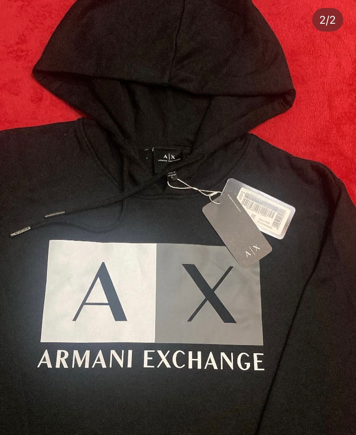Poleron Armani Exchange Negro